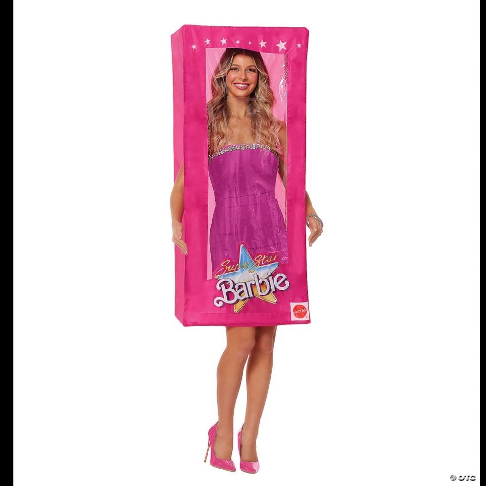 Super Star Barbie Doll Movie Box Costume Halloween Party For Adults